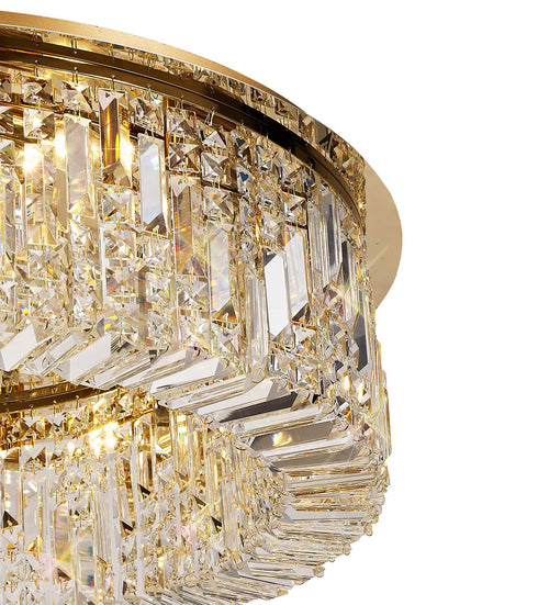 Zula Round Flush Chandelier 12 Light
